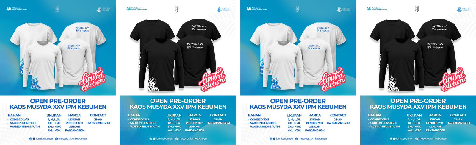 OPEN PRE-ORDER KAOS MUSYDA XXV PD IPM KEBUMEN
